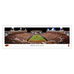 OKLAHOMA STATE END ZONE PANORAMA BAGGED