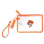 PETE ORANGE TRIM CLEAR WRISTLET