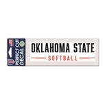 OKLAHOMA STATE SOFTBALL 3X7 DECAL