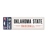 OKLAHOMA STATE BASEBALL 3X7 DECAL