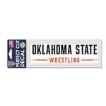 OKLAHOMA STATE WRESTLING 3X7 DECAL