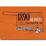 OKLAHOMA STATE SCHOOL WOOD MAGNET