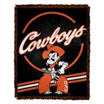 OKLAHOMA STATE JACQUARD BLANKET