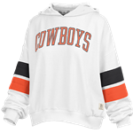 SEQUIN COWBOYS STRIPES ON SLEEVE HOODIE