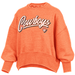 COWBOYS SCRIPT DOLMAN SLEEVE CREWNECK