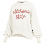 SPARKLE CHENILLE OKLAHOMA STATE DOLMAN SLEEVE CREWNECK