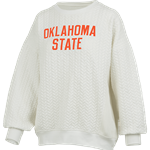 OKLAHOMA STATE CHEVRON QUILTED CREWNECK