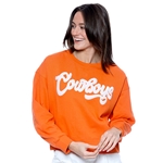 COWBOYS SCRIPT CHENILLE LETTER SWEATSHIRT