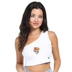 EMBROIDERED PETE ONE SHOULDER TOP