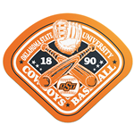 OKSTATE BASEBALL SHIELD STICKER