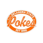 POKES OVAL RECYCLED WOOD MAGNET