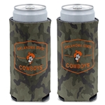 OKSTATE CAMO SLIM CAN COOLER