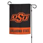 OKSTATE APPLIQUE GARDEN FLAG