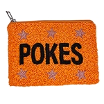 FAN GLAM POKES BEADED COIN BAG