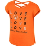 GIRLS EMBER CROSS BACK TEE