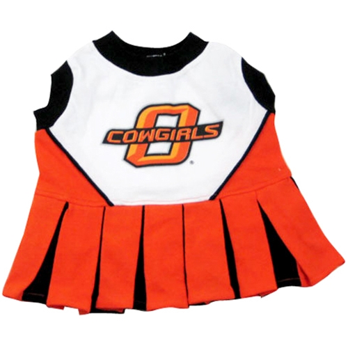 Pets First College Oklahoma State Cowboys Cheerleader, 3 Sizes Pet