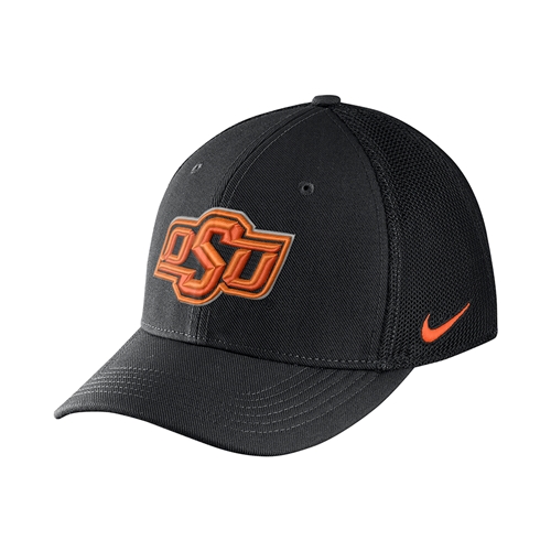 ShopOKState - NIKE AERO BILL MESH SWOOSH FLEX CAP