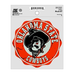 OKLAHOMA STATE PHANTOM BADGE DECAL