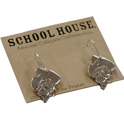 PISTOL PETE PEWTER CHARM EARRINGS