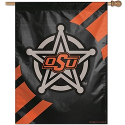 OSU BADGE 27X37 VERTICAL FLAG