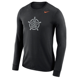 ShopOKState - NIKE DRI-FIT COTTON LONG SLEEVE LOGO TEE