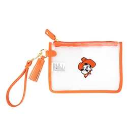 PETE ORANGE TRIM CLEAR WRISTLET