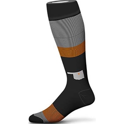 ORANGE STATE AND STRIPES SOCKS