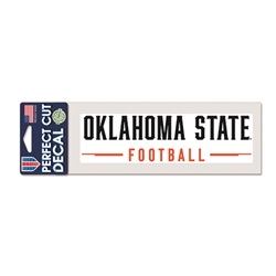 OKLAHOMA STATE FOOTBALL 3X7 DECAL