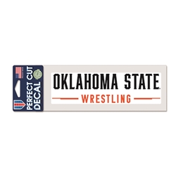 OKLAHOMA STATE WRESTLING 3X7 DECAL