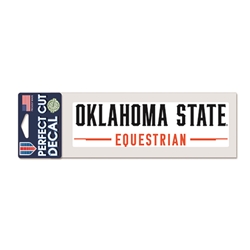 OKLAHOMA STATE EQUESTRIAN 3X7 DECAL