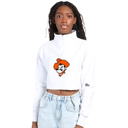 PETEHEAD 1/4 ZIP CROP MOCK NECK