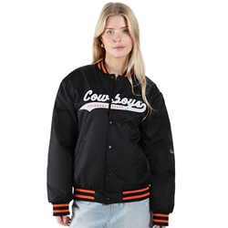 COWBOYS TAIL BLACK VARSITY JACKET