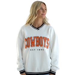 CHENILLE COWBOYS VARSITY V NECK