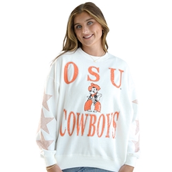 OSU COWBOYS STARS OVERSIZED CREWNECK