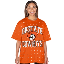 OKSTATE COWBOYS ALL OVER RHINESTONE TEE