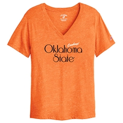 OKLAHOMA STATE V NECK TEE