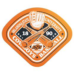 OKSTATE BASEBALL SHIELD STICKER