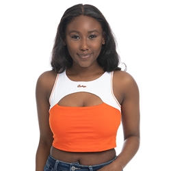 COWBOYS PEEK A BOO SPORTS BRA