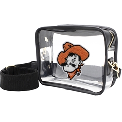 PETEHEAD PATCH BLACK CLEAR PURSE