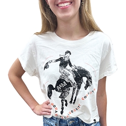 BRONC RIDER CROP TEE