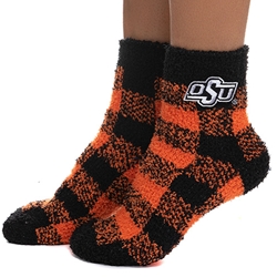 BUFFALO CHECKERED FUZZY SOCK