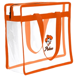 POKES CLEAR ZIPPER TOTE