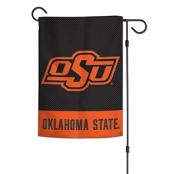 OKSTATE APPLIQUE GARDEN FLAG