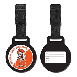 OKSTATE ROUND LUGGAGE TAG