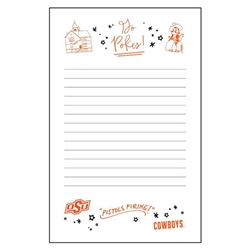 OKLAHOMA STATE CONFETTI NOTEPAD