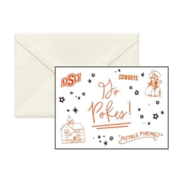 OKLAHOMA STATE CONFETTI NOTE CARDS