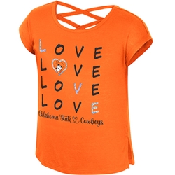 GIRLS EMBER CROSS BACK TEE