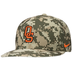 NIKE BASEBALL CAMO FITTED CAP